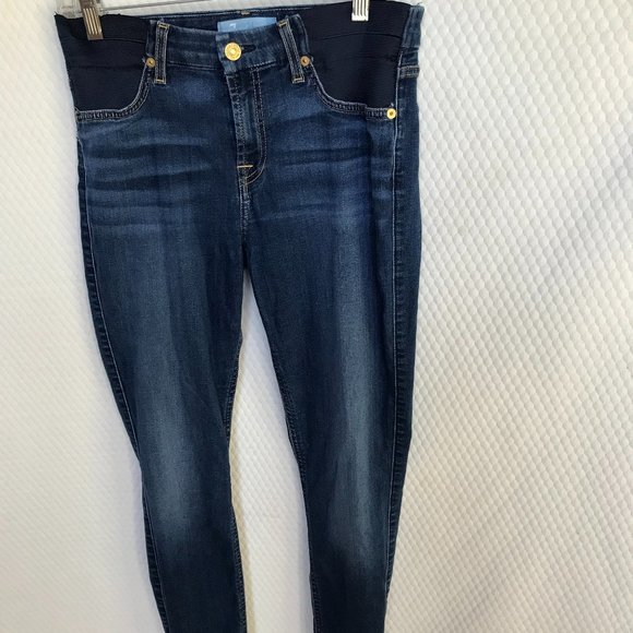 7FOR ALL MANKIND JEANS THE ANKLE SKINNY NW SZ 28 STRETCH - Picture 1 of 7